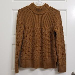 Madewell Pointelle Stitch-Mix Mockneck Sweater